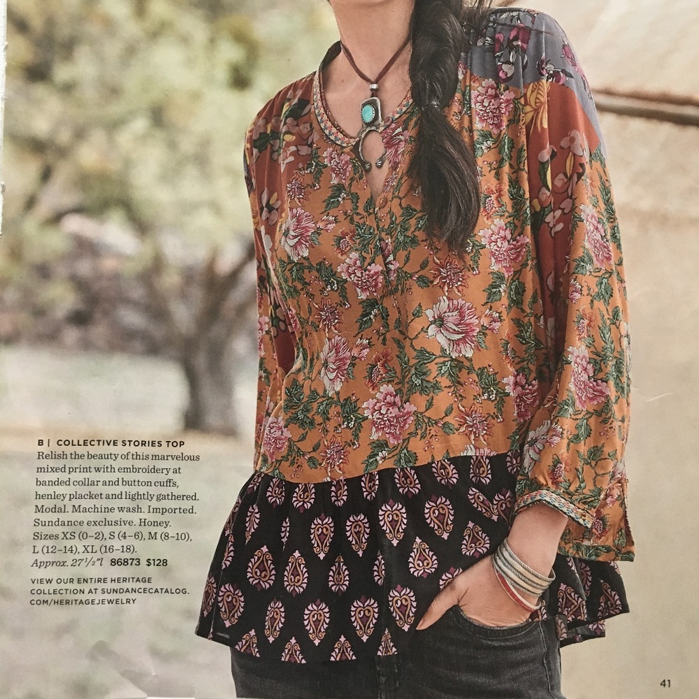 Sundance Boho Pattern Top - image 1